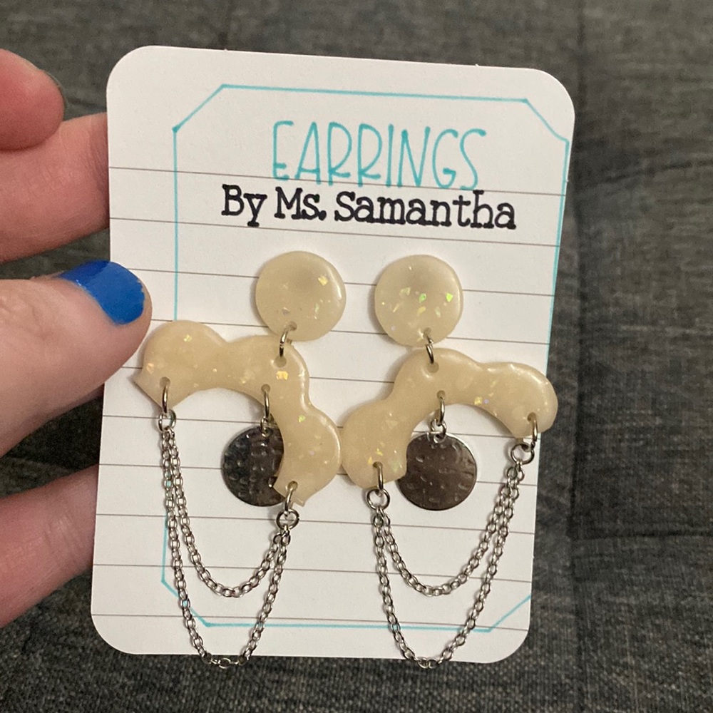 Clay Earrings -SPARKLES